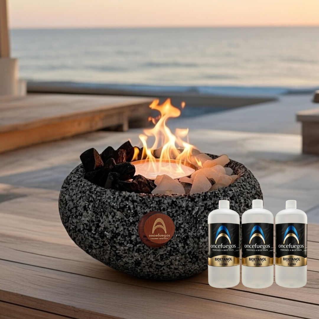 Pack Fogón Grande + 3 Litros Bioetanol