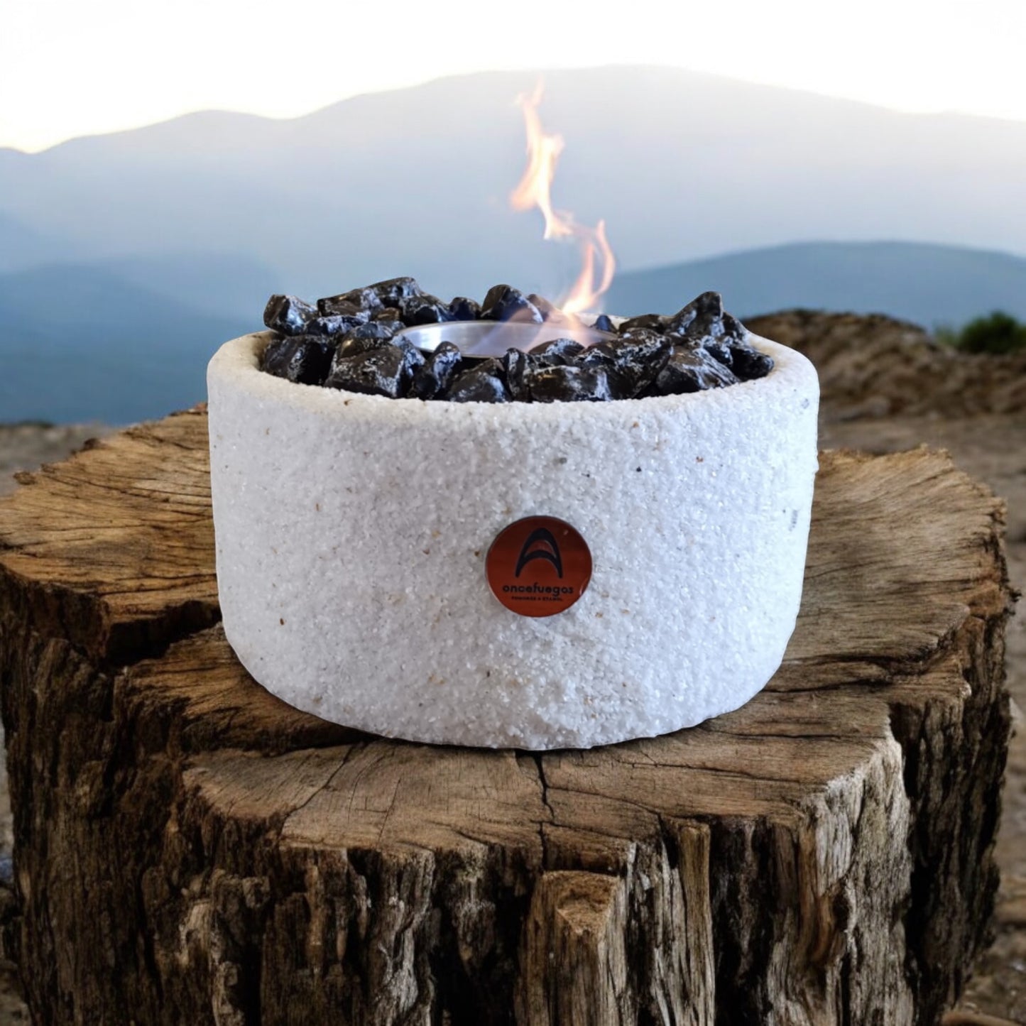 Fogón Mediano Cuarzo & Obsidiana M