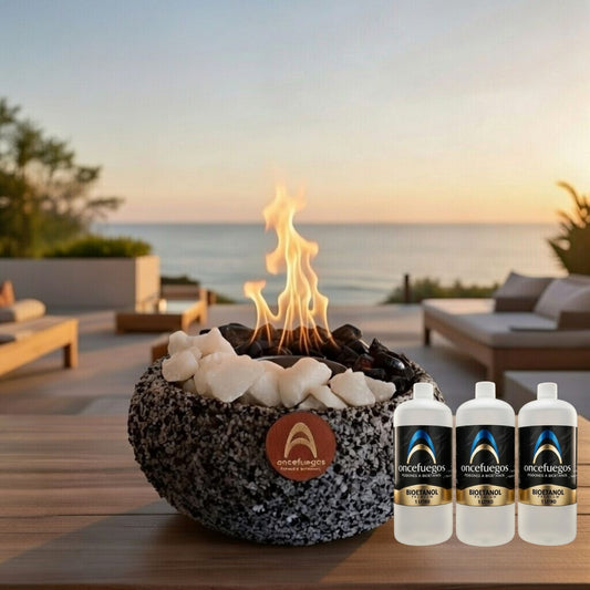 Pack Fogón Mediano + 3 Litros Bioetanol