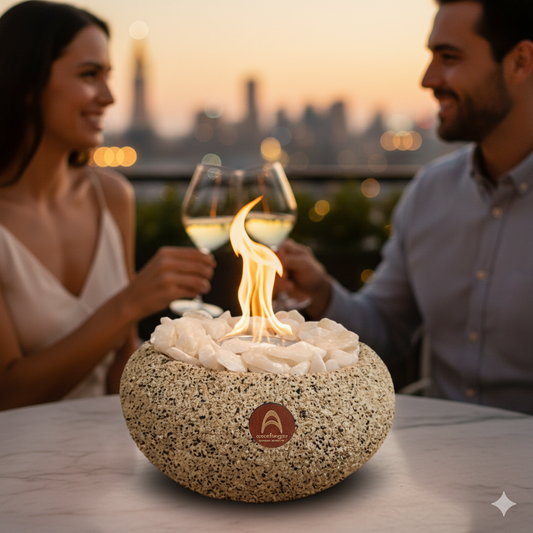 Fogón Grande Arena Clara y Cuarzo